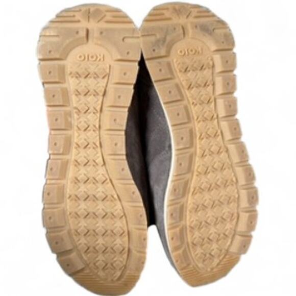 KOIO Unisex Retro Runner Italian Suede Java Grey Brown, 8 Men/9.5 Women - Picture 6 of 7